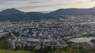 Panorama de Bergen desde el monte Fløyen