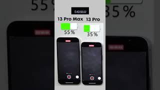 iPhone 13 Pro Max vs. iPhone 13 Pro Battery Test Subscribe for more 