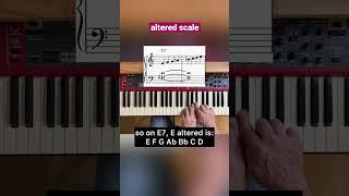 The Altered Scale     #jazzpiano #pianotutorial #piano