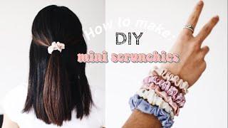 DIY mini scrunchies