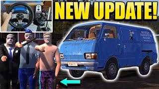 My Summer Car NEW Update! | Driving Van is Death Trap! - MSC W/ Logitech G27 + Wheel Cam #16