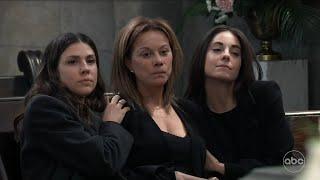 Kristina & Molly Comfort Alexis At the End of Sam's Funeral on General Hospital (Nov. 19, 2024)