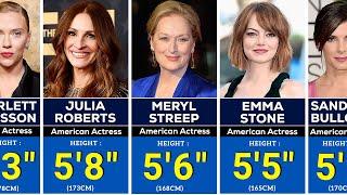 REAL Heights Of 300 Hollywood Actresses | Top 300 | Shortest to Tallest