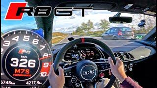 AUDI R8 GT // TOP SPEED on GERMAN AUTOBAHN