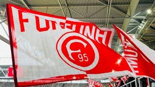 Fortuna Düsseldorf 30.000 rot weiße Fahnen für Aleks Spengler R.I.P mit „Hier kommt Alex“