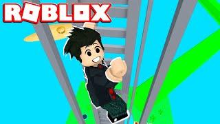 LOKIS NA ESCADA SOBE SOBE CAI CAI | Roblox - The Highest Ever Waterslide