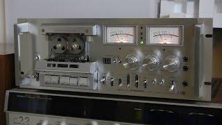 Vintage Pioneer CT-F1000 Stereo cassette deck Review & Demo