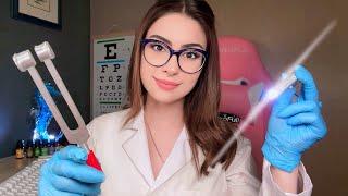 ASMR The MOST Detailed Cranial Nerve Exam ON YOUTUBE ‍️ Doctor Roleplay Ear, Eye & Hearing Test