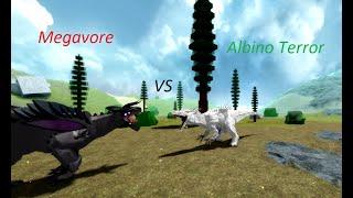 Roblox Dinosaur Simulator - Megavore VS Albino Terror