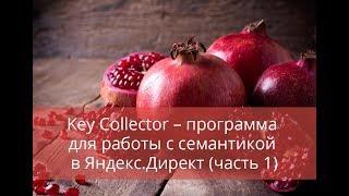 Key Collector – программа  для работы с семантикой  в Яндекс.Директ (часть 1)