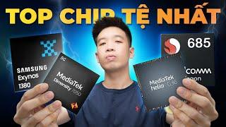 TOP vi xử lý TỆ NHẤT đầu năm 2024 - Đủ Snapdragon, MediaTek và UNISOC!