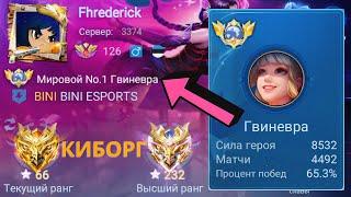 ТОП 1 МИРА ГВИНЕВРА ПЫТАЕТСЯ СДЕЛАТЬ НЕВОЗМОЖНЫЙ КАМБЭК / MOBILE LEGENDS