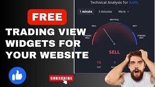 FREE ~~ TRADING VIEW WIDGETS FOR YOUR WEBSITE !!! 