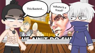 Jujutsu kaisen react to How reigen "Defended" sukunas fraud accusations ll jujutsu kaisen ll gacha