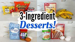 6 EASY 3-Ingredient Desserts | Quick & Simple Tasty Sweet Treats