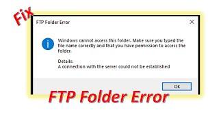 how to fix FTP Folder Error | Windows Firewall inbound rule | #error