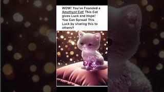 Amethyst Cat #Luck #Hope