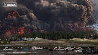 Horrible Today: Yellowstone Volcano Erupts With Deadly Force! Rains Ash And Lava Millions Displaced!