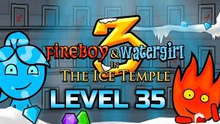 Fireboy And Watergirl 3: The Ice Temple Level 35 Full Gameplay