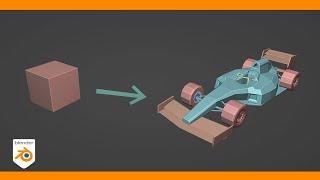 Low Poly "F1 Car" Speed Modeling | Blender 3.1