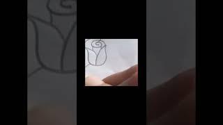 How to draw a rose #stepbystepforbeginners #art #drawing #artandcraft #learnstepbystep