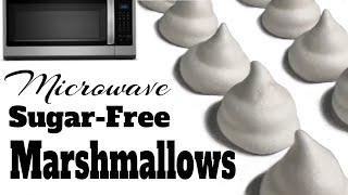 Microwave MAGIC Creates SUGAR FREE Marshmallows in Minutes!