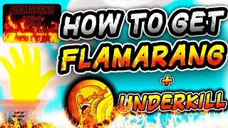 HOW to get the FLAMARANG GLOVE + Underkill Badge in Slap Battles  - Roblox