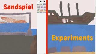 Experiments in Sandspiel! (Water Vs Lava & Ship Building / Sinking)