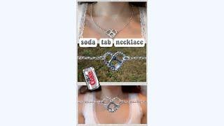 DIY Soda Tab Heart Necklace  ️ - EASY Recycled Crafts #shorts