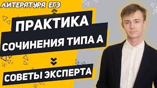 ЕГЭ Литература 2021 | Практика сочинение типа А | Первая часть