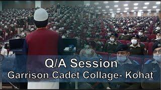 Question Answer Session With Garrison Cadet College Kohat | Hammad Safi