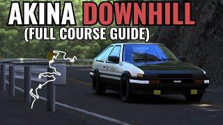 Akina DOWNHILL Full Course GUIDE(Assetto Corsa)