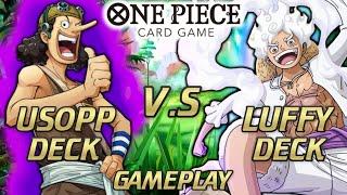 THE BEST LUFFY VS USOPP BATTLE! : ONE PIECE CARD GAME