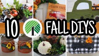 10 *NEW* AMAZING FALL DOLLAR TREE DIY DECOR | MUST SEE FALL DECOR 2021