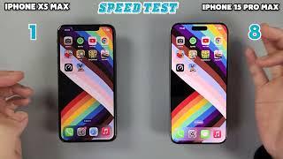 iPhone 15 Pro Max vs iPhone XS Max | Speedtest & Camera Comparison