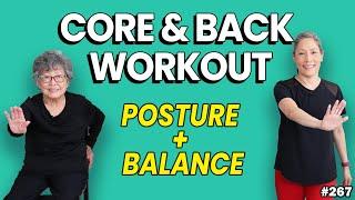Strong Back & Core for Seniors | 20 Moves, No Repeats (Posture + Balance Boost)