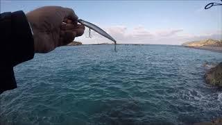 Хорошая рыбалка на море Крит Fishing barracuda Greece