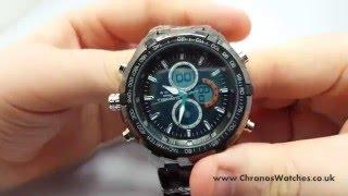 Take A Look At The Globenfeld Sports Shark Grey 9101B Chronos Watches Unboxing Video