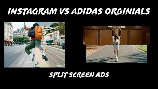 INSTAGRAM VS ADIDAS ORIGINALS PRESENTS THE SUPERSTAN - SIDE BY SIDE split screen ads comparison