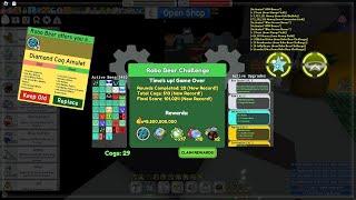 I Complete Round 20 As Blue Hive In RBC! Getting Diamond Cog Amulet! [Pop Saw] - Bee Swarm Simulator