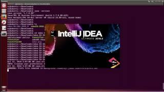 IntelliJ IDEA install and configure ubuntu 16