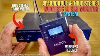 AMAZING & AFFORDABLE True Stereo WIRELESS In Ear Monitor System - Anleon S3