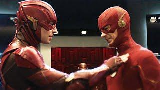 Ezra Miller's Flash Meets Grant Gustin's Flash - Crisis On Infinite Earths - Arrow