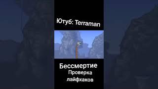 Terraria бессмертие проверка лайфхака !!! ШОКИРОВАН !!! #shorts