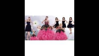 2015 Spring Quinceanera Dress and Short Prom Dresses and Litter Girl Dress