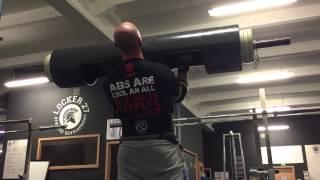 105 kg Log Press - Sim Barnes