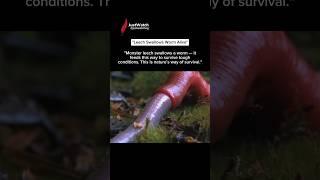 This Leech Swallows Worm Alive True Nature #wildlife  #shorts #worms