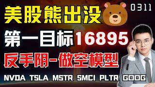 【SQQQ】Bears are out in the US stock market, the first target of the decline is 16895!