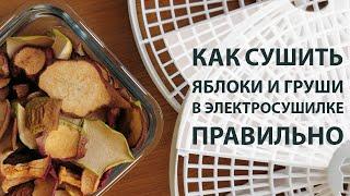 Как и сколько сушить яблоки и груши в электросушилке на зиму