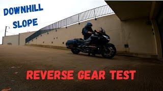 Testing the Honda Gold Wing's REVERSE GEAR on a DESCENT